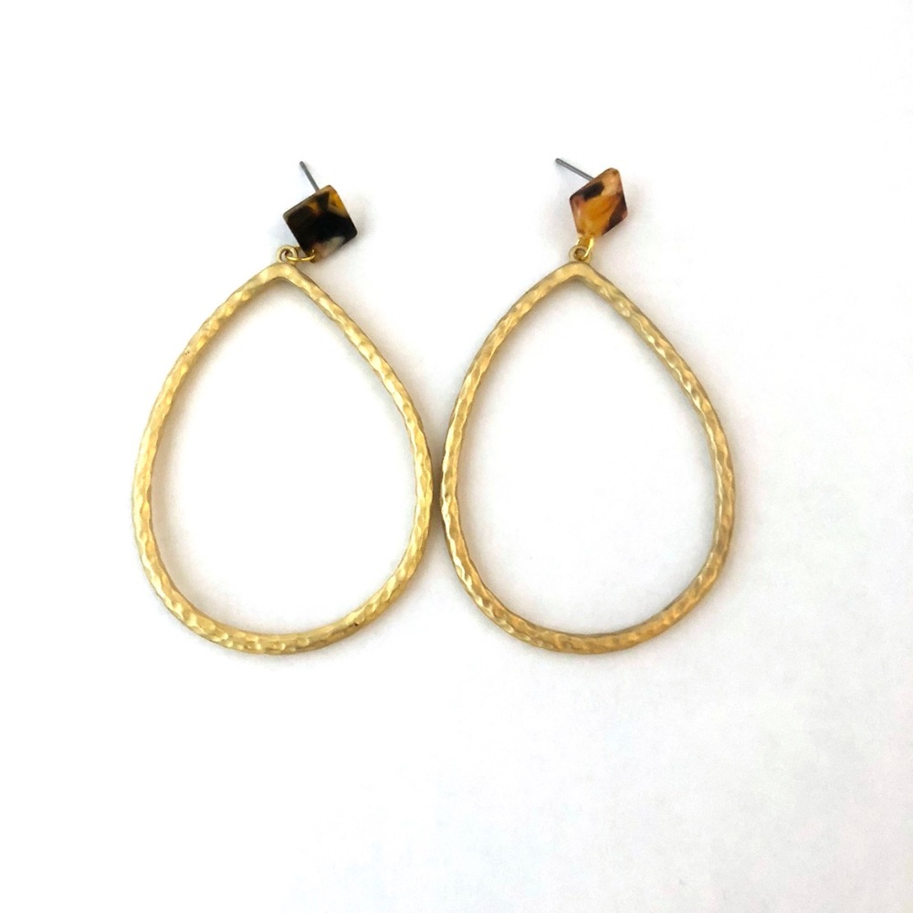Gold Teardrop Earrings